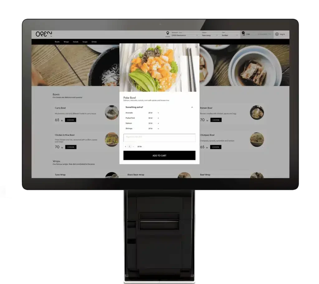 Propos tilbyr integrerte tilleggstjenester som booking, reklameskjermer, lojalitetsverktøy og rapportering – alt for en sømløs hverdag.